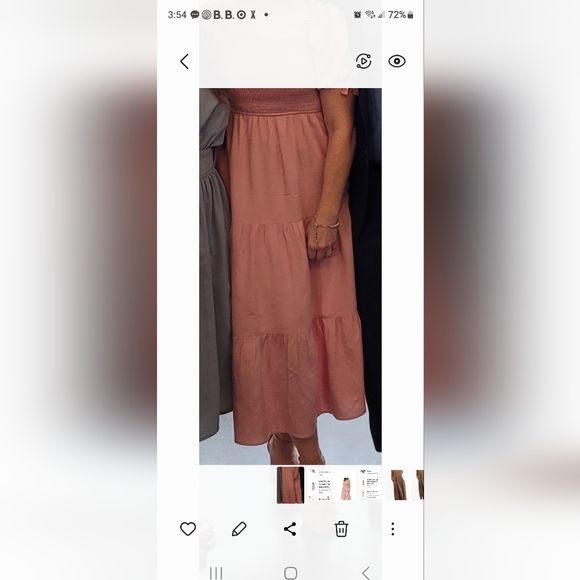 Logene Amazon smocked midi dress - Picture 6 of 7